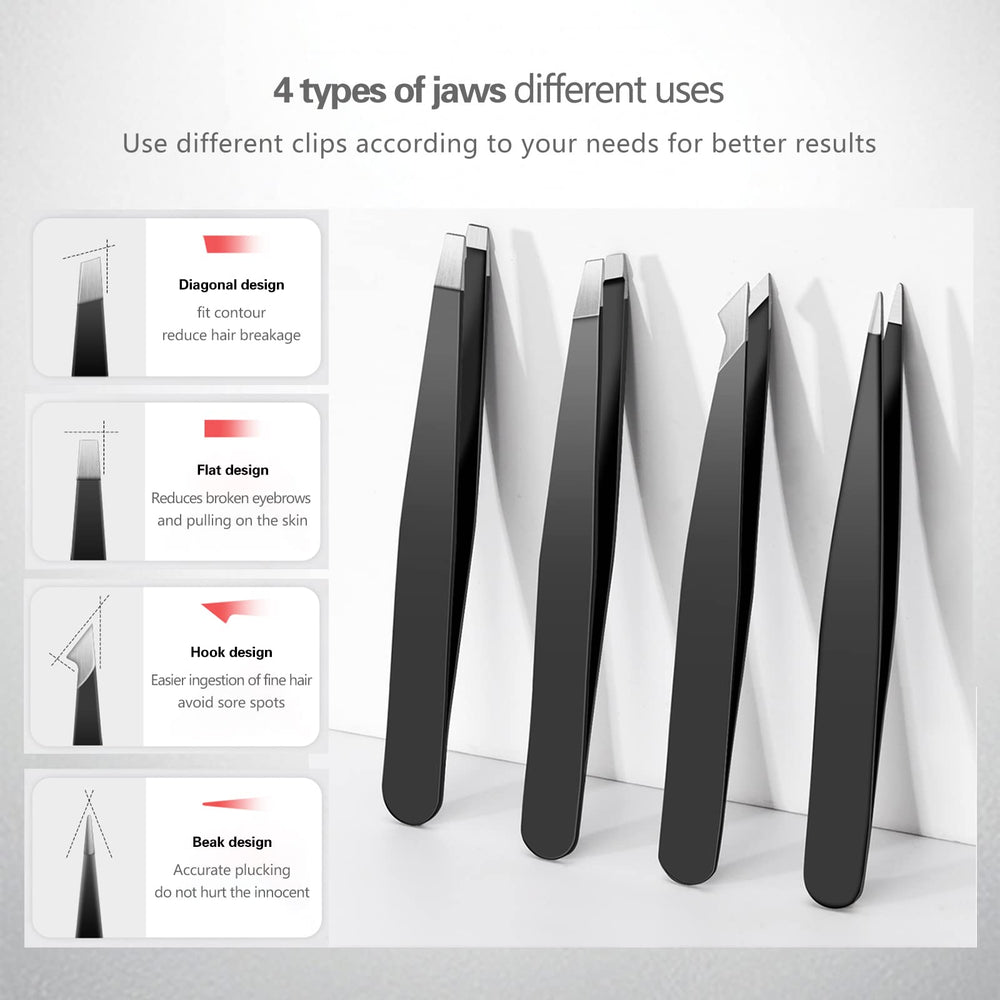 Derlaier tweezers anti-slip coating prevents slips during use.
