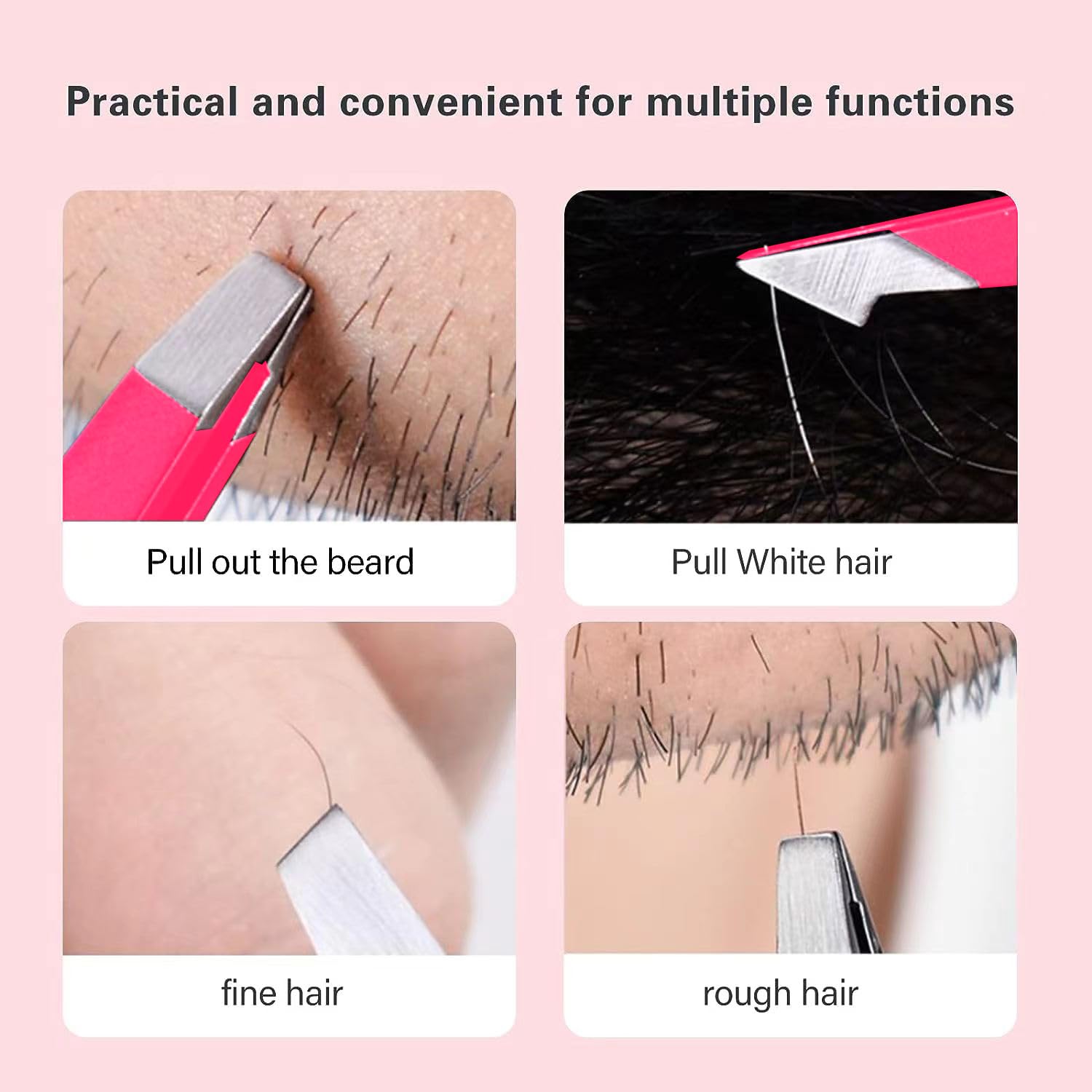 Derlaier tweezers set with pointed head for precise removal.