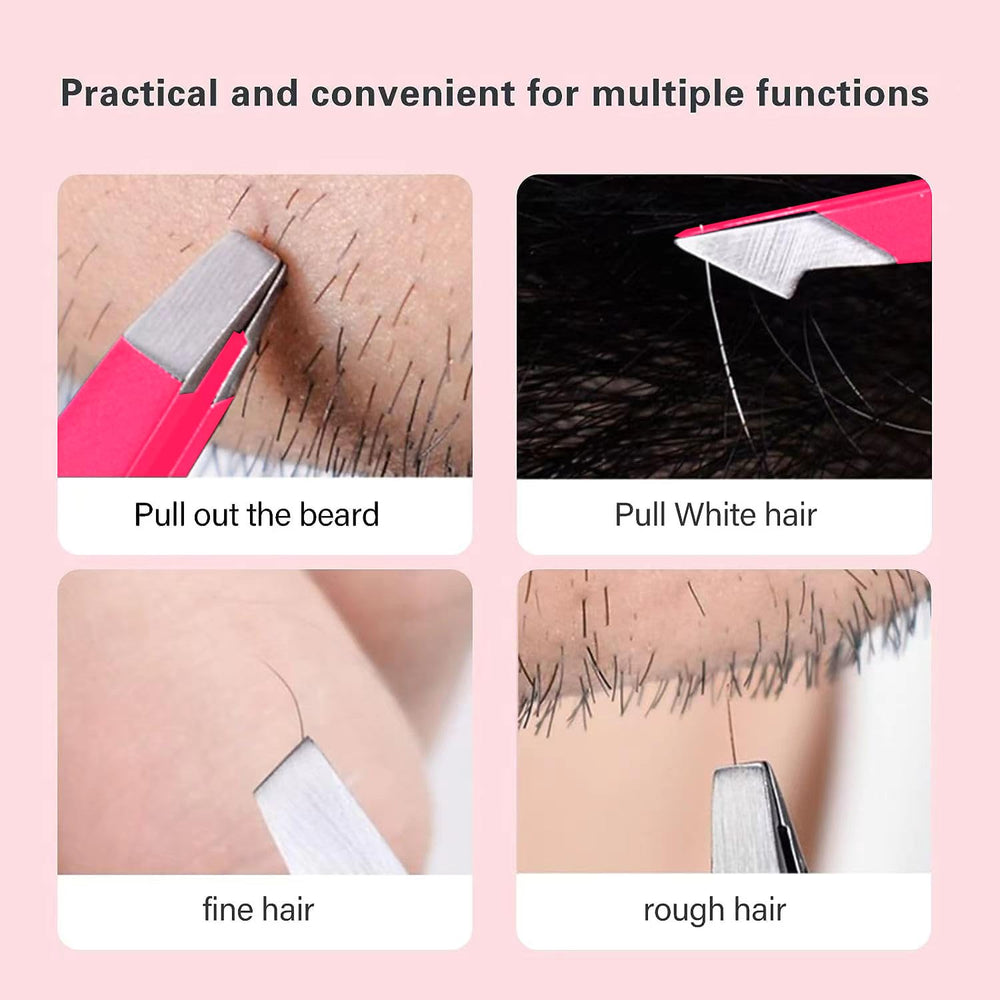 Derlaier tweezers set with pointed head for precise removal.