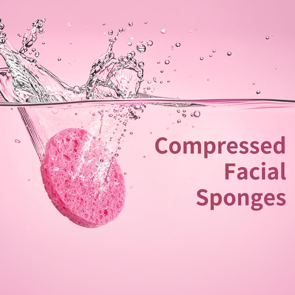 Derloyo compressed facial sponges wet-expanded for cleansing on contact
