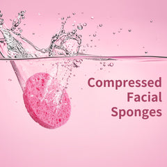 Derloyo compressed facial sponges wet-expanded for cleansing on contact