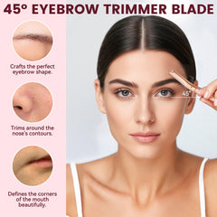Dermaplaning tool set by Derloyo for at-home skin exfoliation.