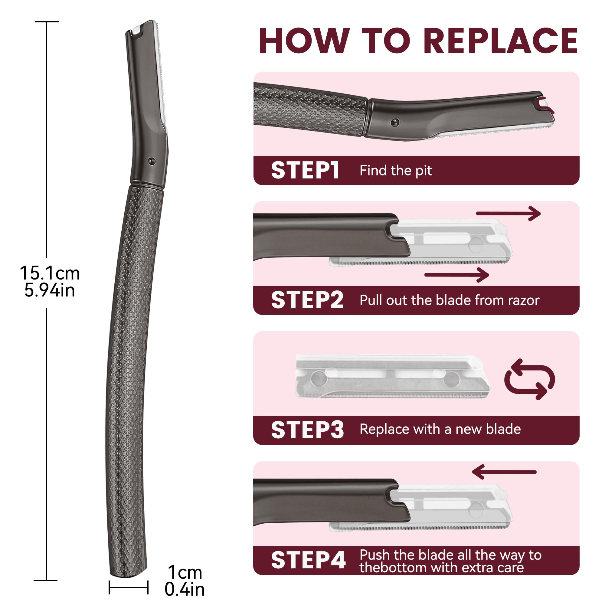 Derloyo reusable razor is easy to rinse and maintain after every use.