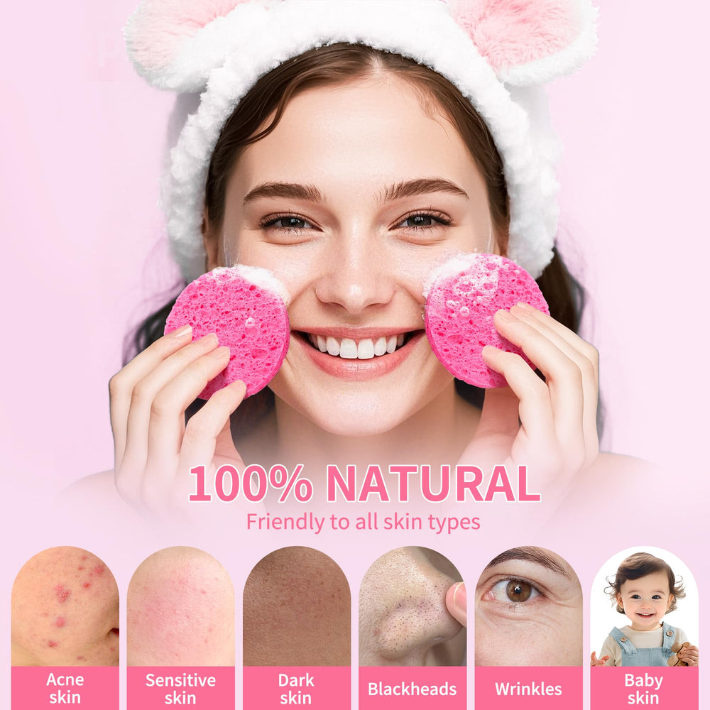 Derloyo facial sponge close-up shows soft texture for gentle cleansing