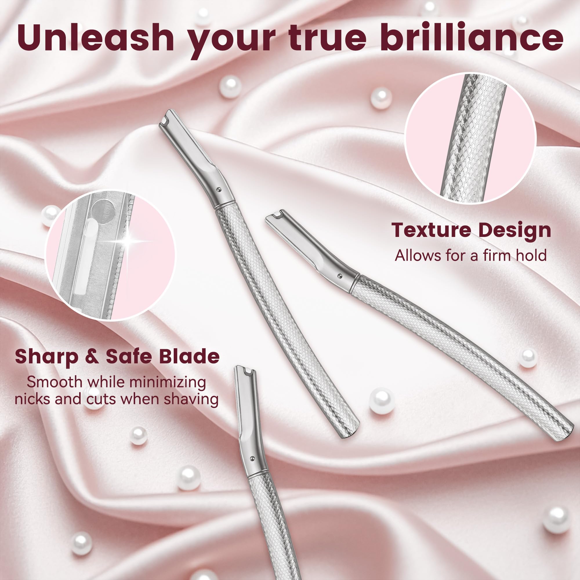 Derloyo replaceable blades in stainless steel deliver clean precision and extended use.