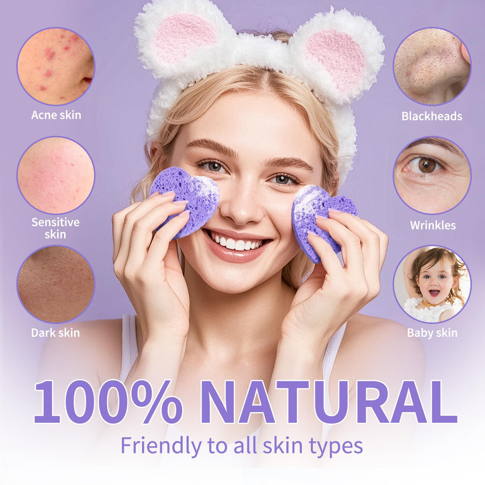 Derloyo reusable sponges are travel-friendly and easy to hold during skincare.
