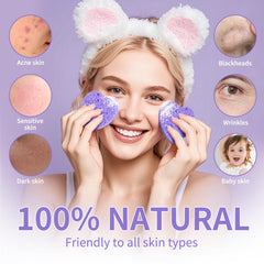 Derloyo reusable sponges are travel-friendly and easy to hold during skincare.