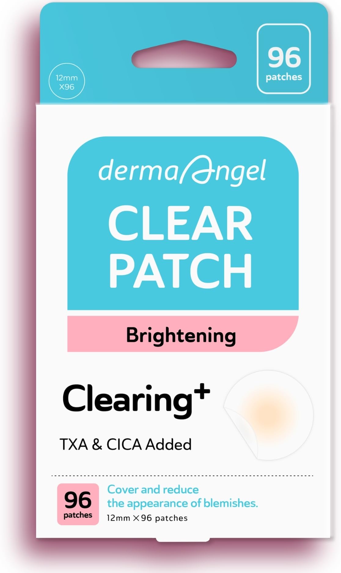 DERMA ANGEL dark spot patches packshot showing discreet daytime wear