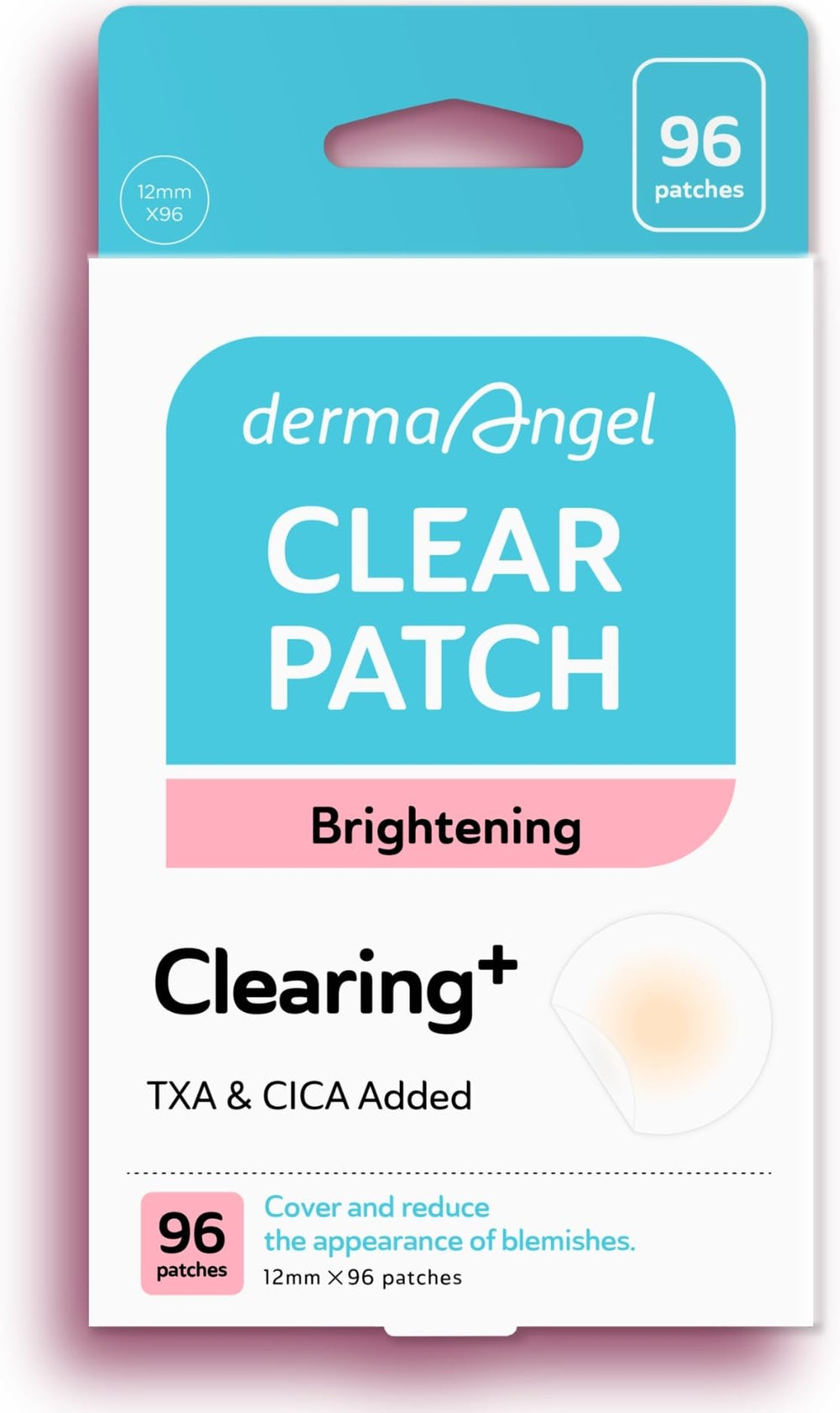 DERMA ANGEL dark spot patches packshot showing discreet daytime wear