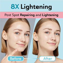 Patch on face under makeup with invisible finish for daytime use