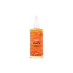 Derma E Aceite tratamiento antienvejecimiento, botella visible, absorción rápida para piel suave.