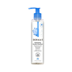 Derma E botella del limpiador hidratante ideal para piel sensible y humectación diaria