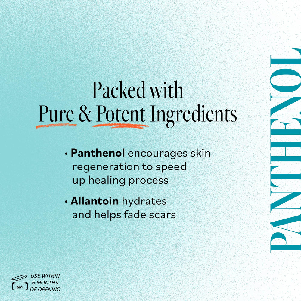 Derma E Panthenol: ingrediente calmante que hidrata la piel.