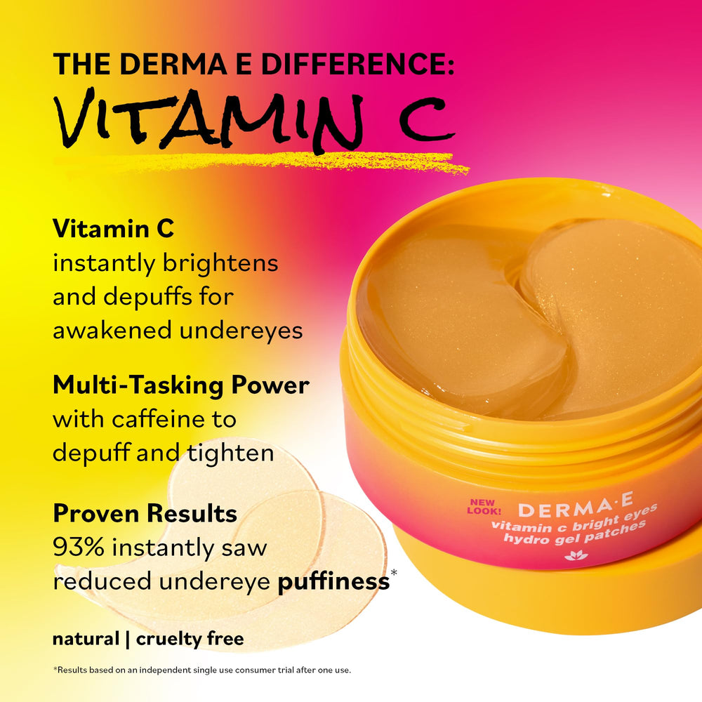 Derma E parches ojeras alantoína suavizan y calman la piel
