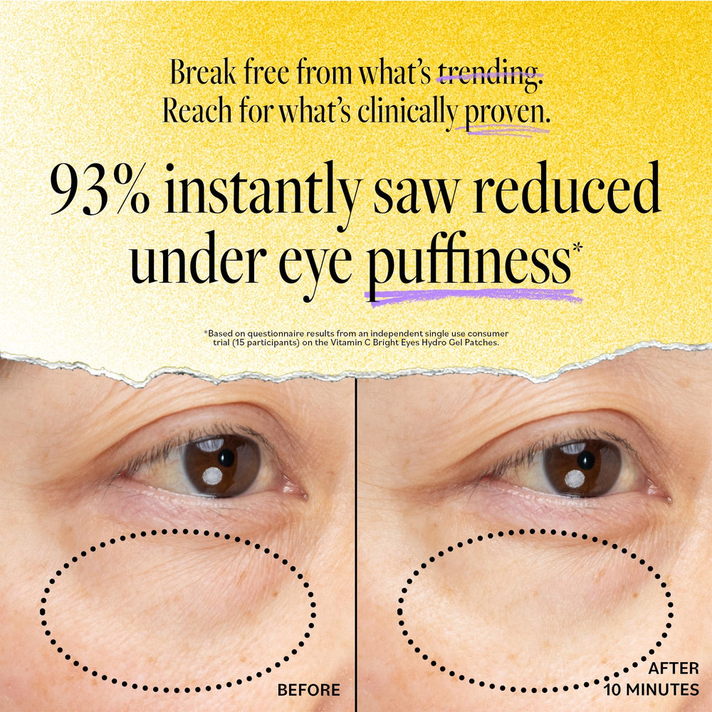 Derma E parches oculares con vitamina C para brillo natural