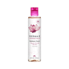 Derma E Radiance Toner: botella lista para exfoliar suavemente y mejorar la luminosidad