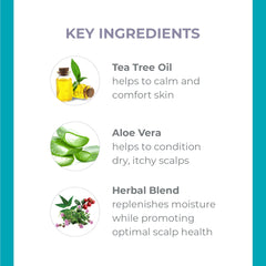 Aplicación de suero Derma E para cabello con frescor.