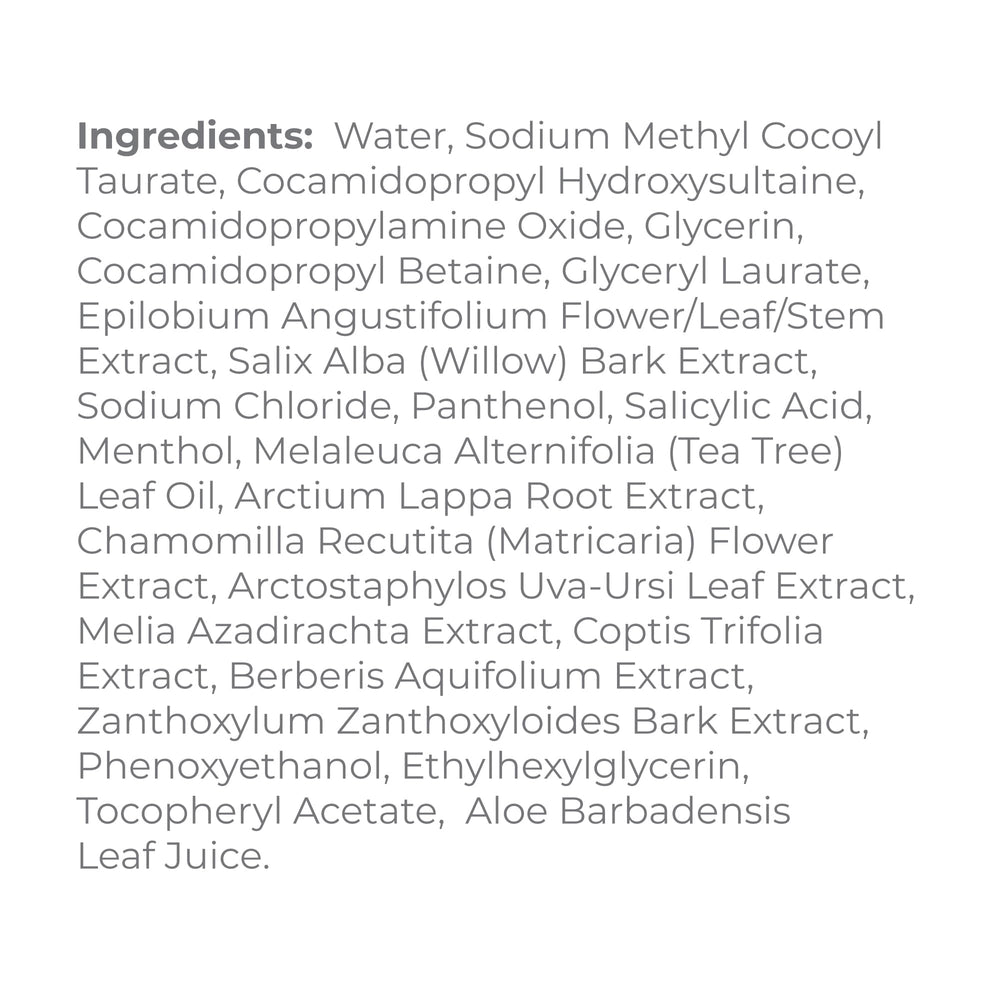 Tea Tree Oil illustration conveys cooling relief on itchy scalp