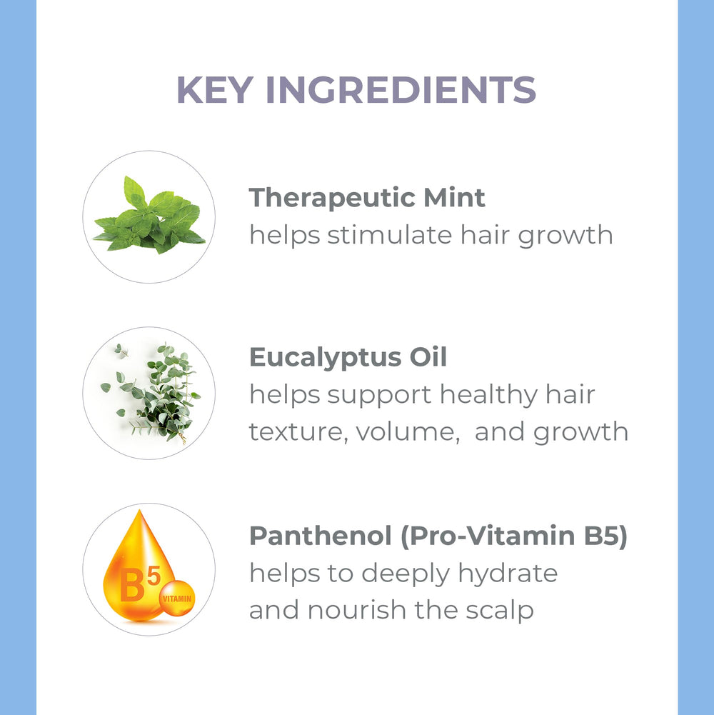 DERMA E Thickening Shampoo front view highlights a sulfate-free formula for fuller-looking hair