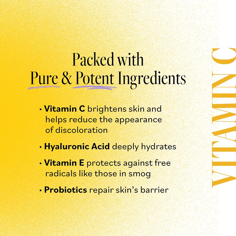 DERMA E Vitamin C Serum with hyaluronic acid suggesting skin plumpness