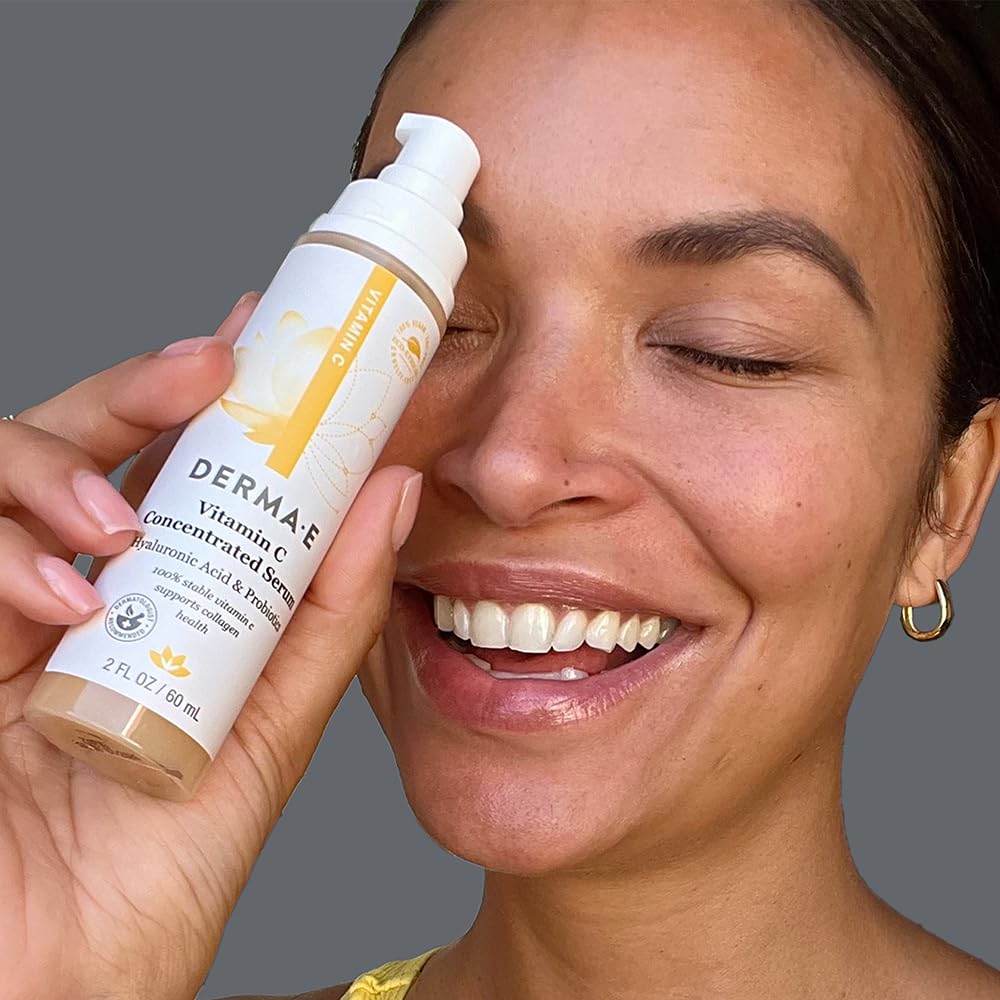 DERMA E Vitamin C Serum ingredients green tea for antioxidant support