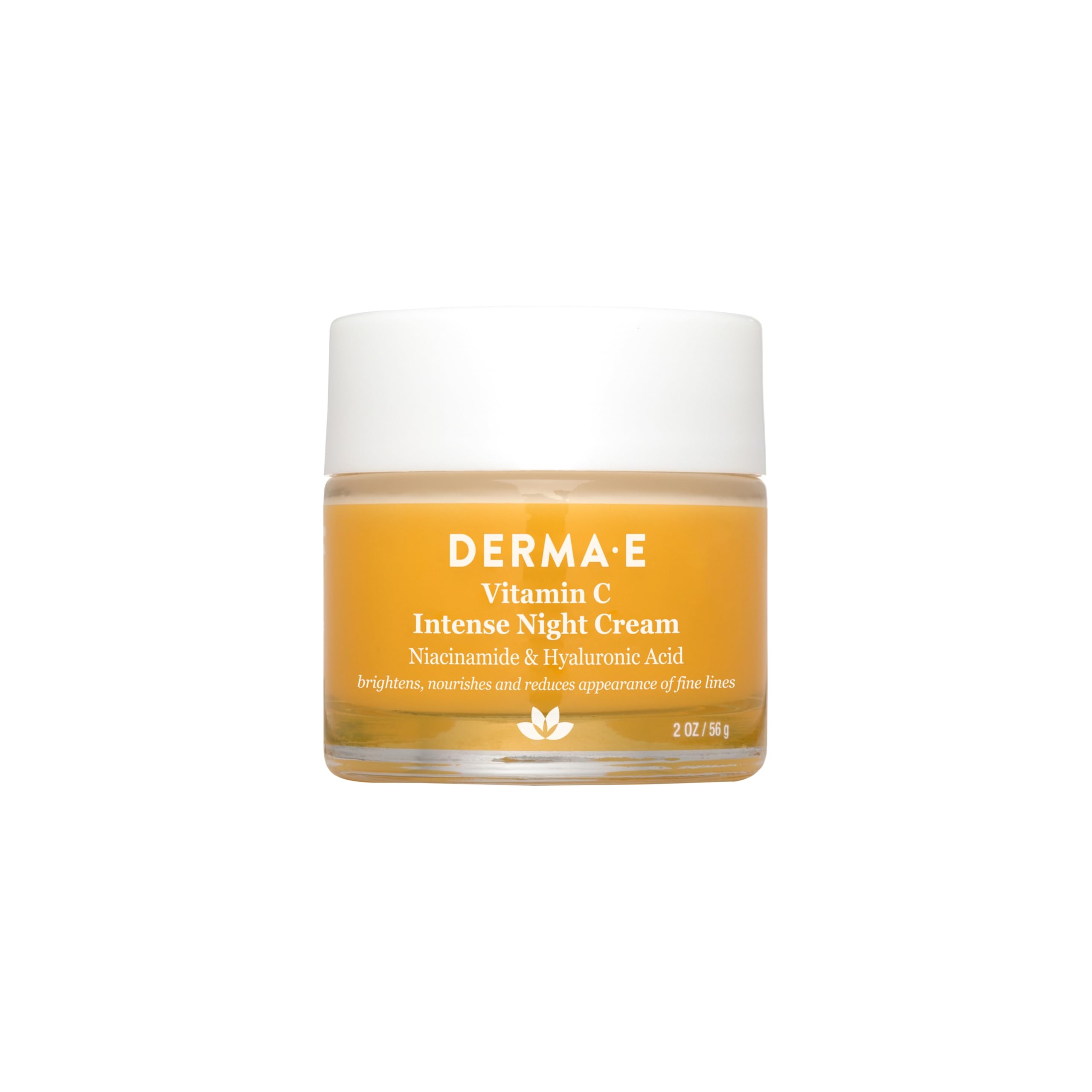 DERMA E crema de noche con vitamina C, botella para cuidado nocturno.
