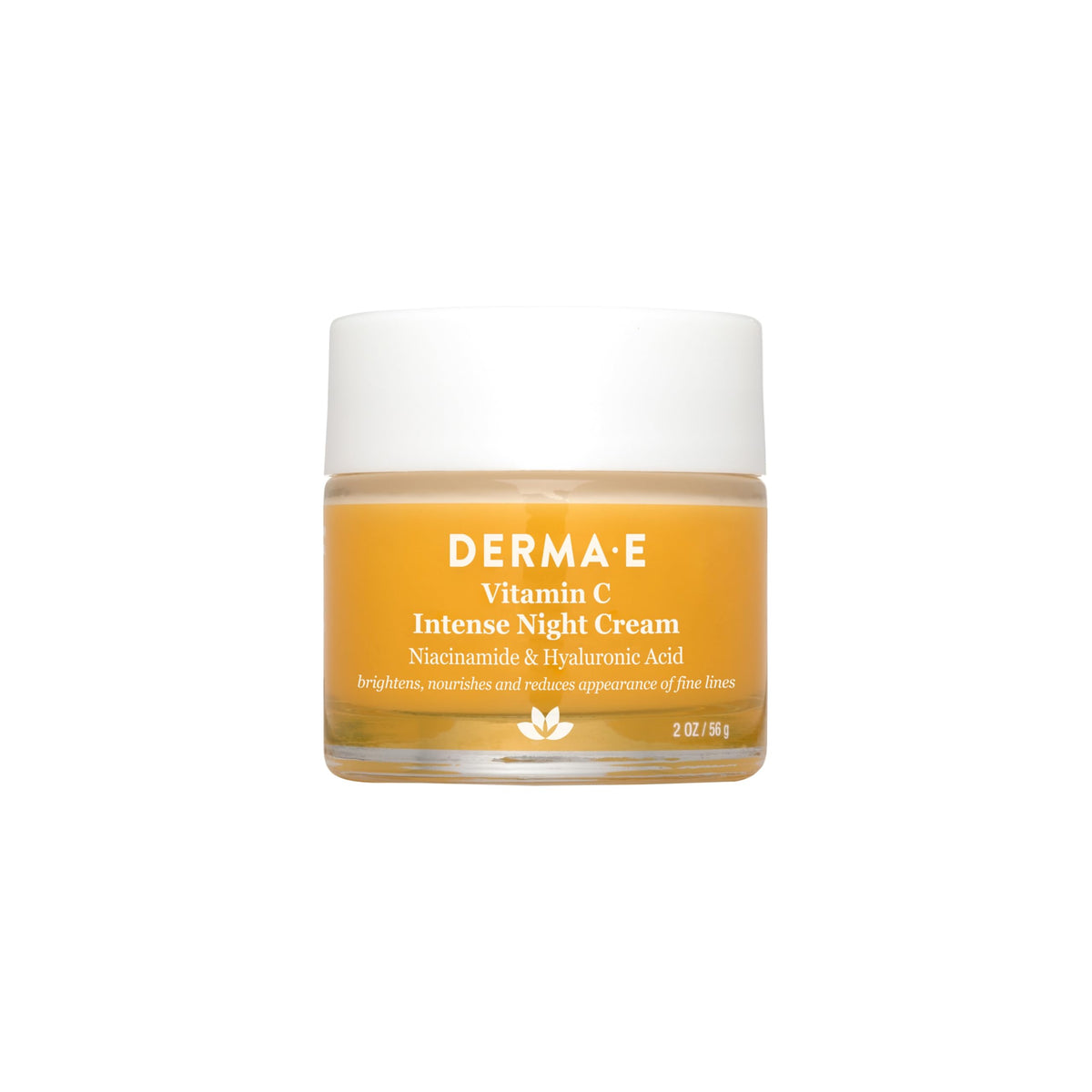 DERMA E crema de noche con vitamina C, botella para cuidado nocturno.