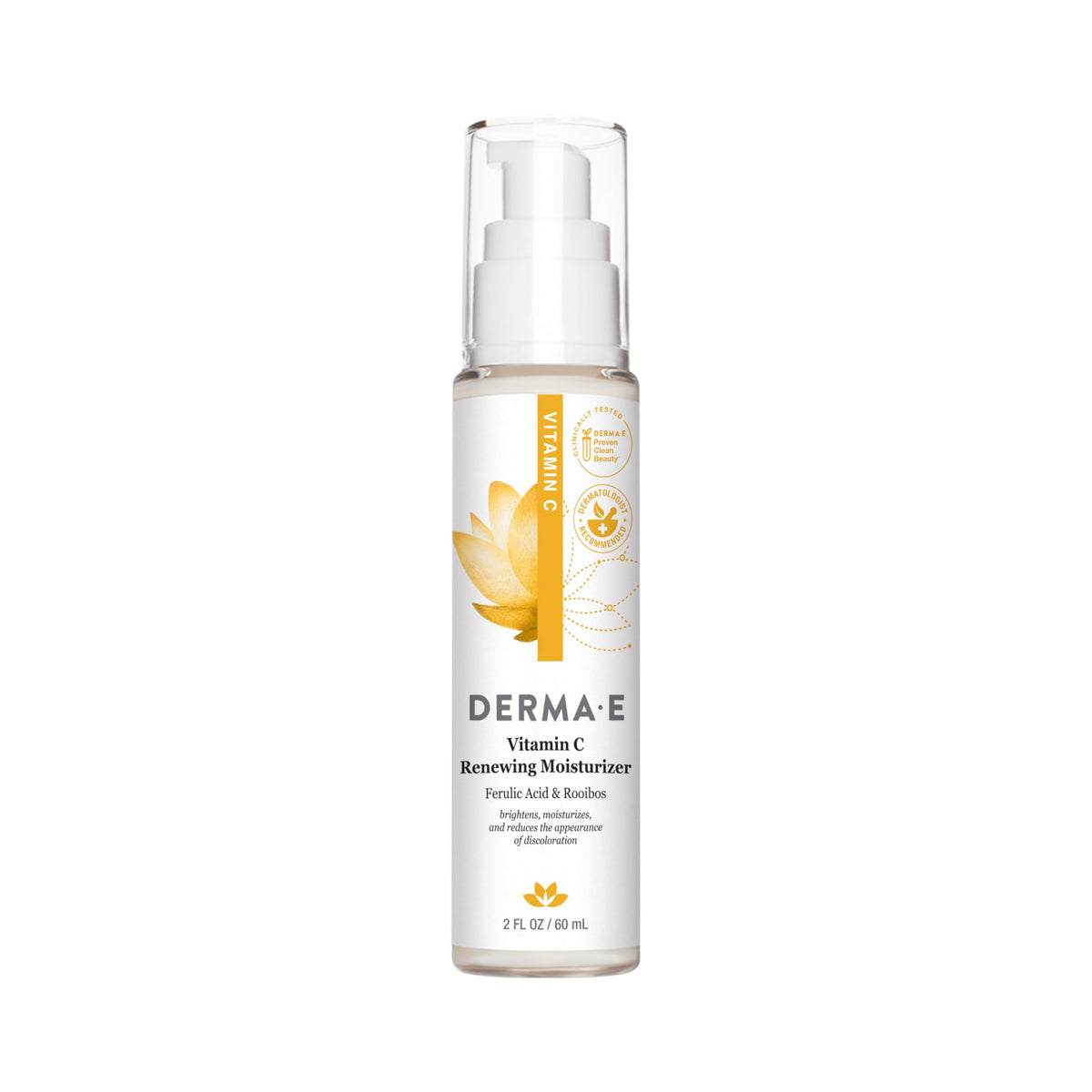 Derma E Vitamina C Renovadora, crema facial en bote de 2 oz, hidratación duradera.