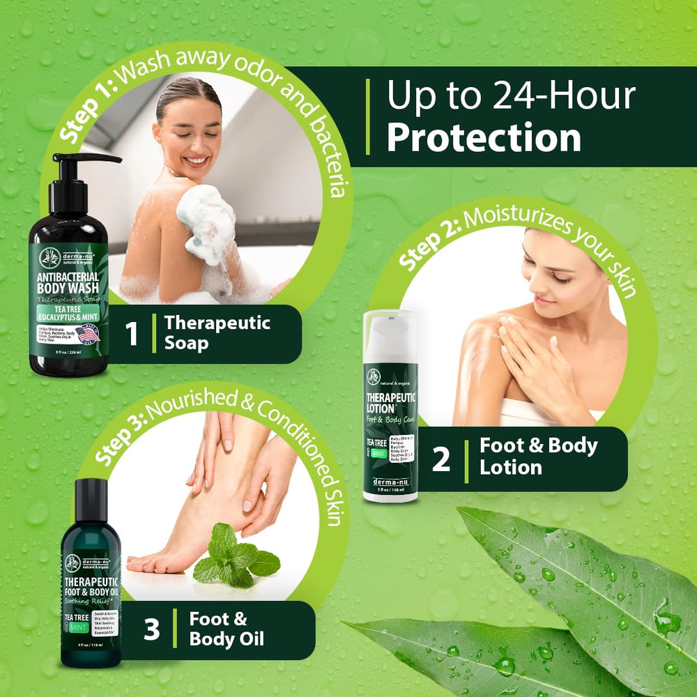 Derma-Nu athletes use daily cleanse in gym bag for fresh skin.
