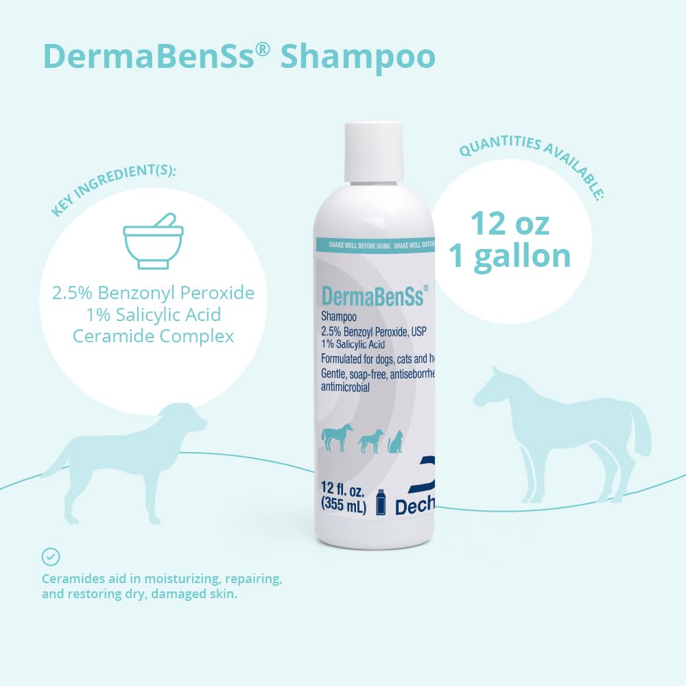 DermaBenSs espuma suave para lavado diario de mascotas.