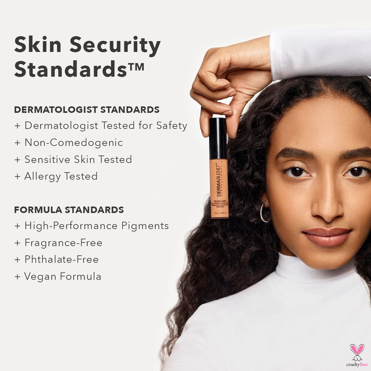 Dermablend Cover Care Concealer being applied for one-coat full coverage