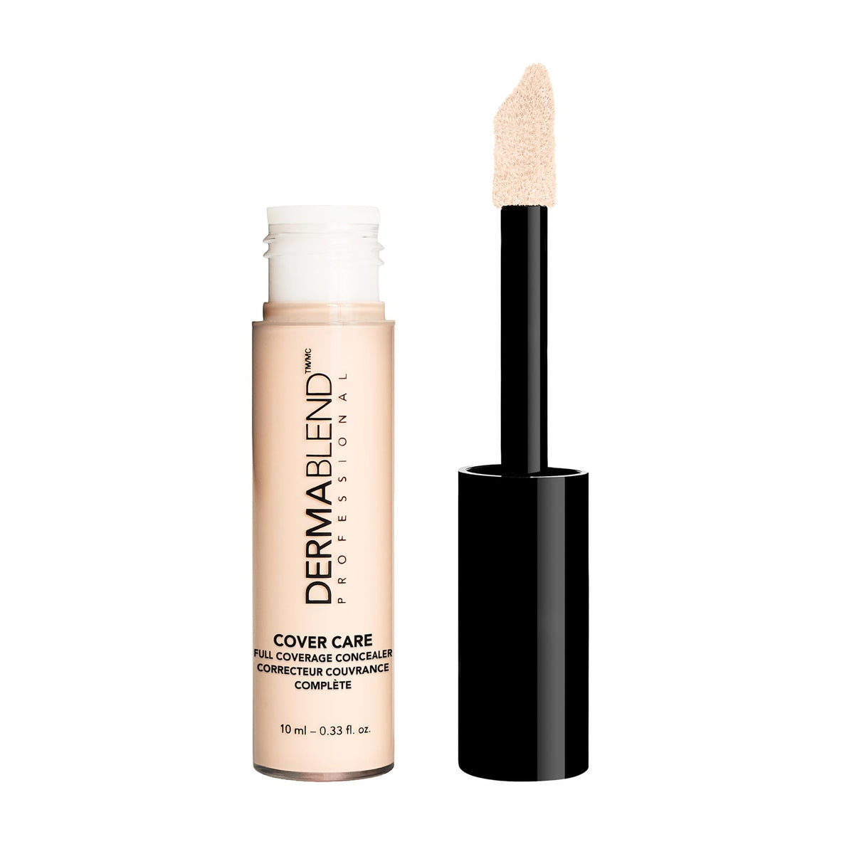 Dermablend Cover Care Concealer under-eye close-up showing full coverage for dark circles
