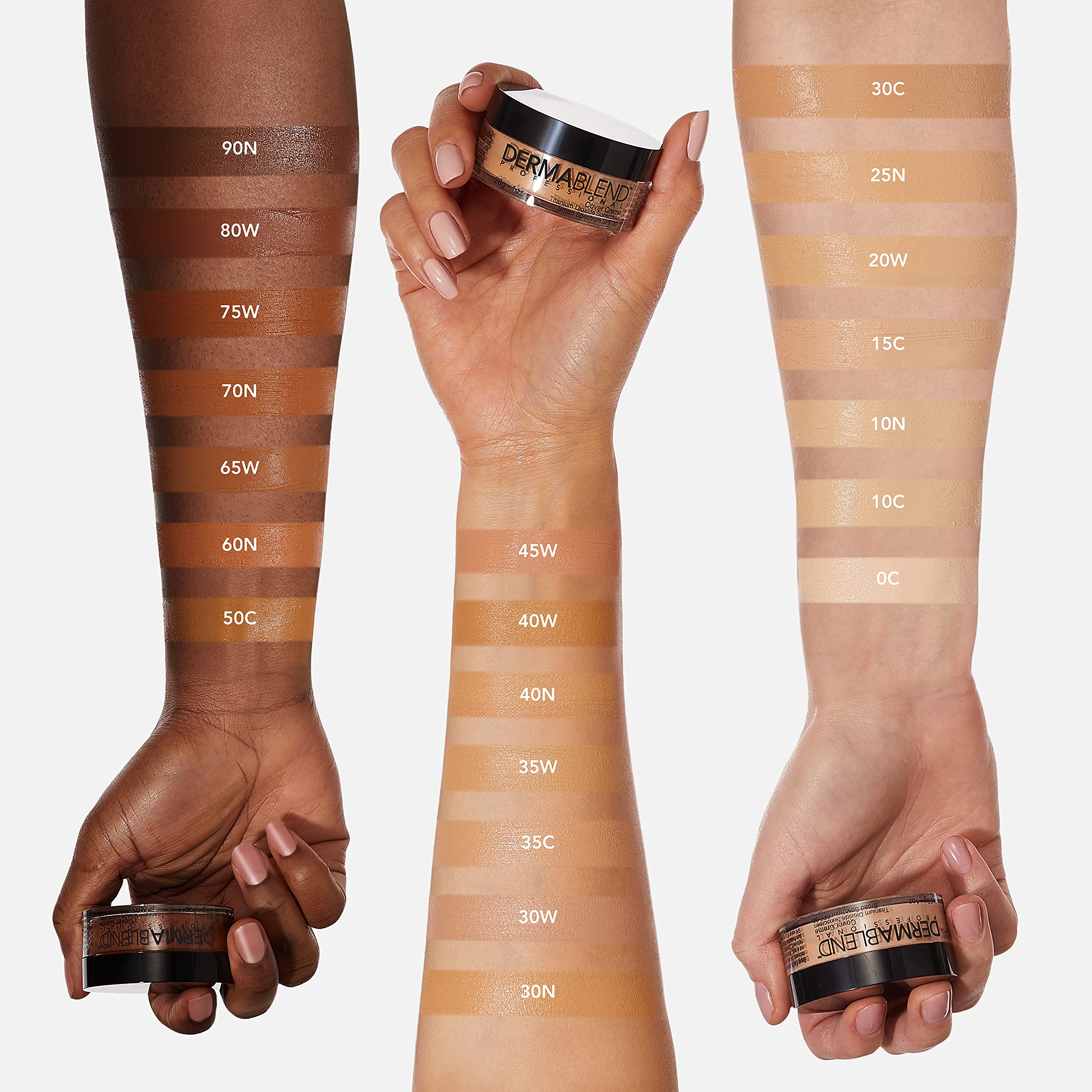 Application shot of creamy formula blending evenly for natural look.