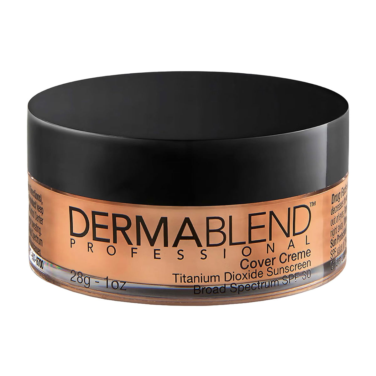 Dermablend Cover Creme open compact showing full coverage
