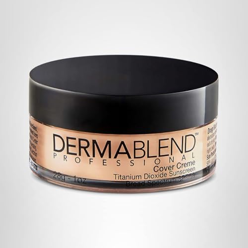 Smudge-transfer test showing Dermablend coverage hold.