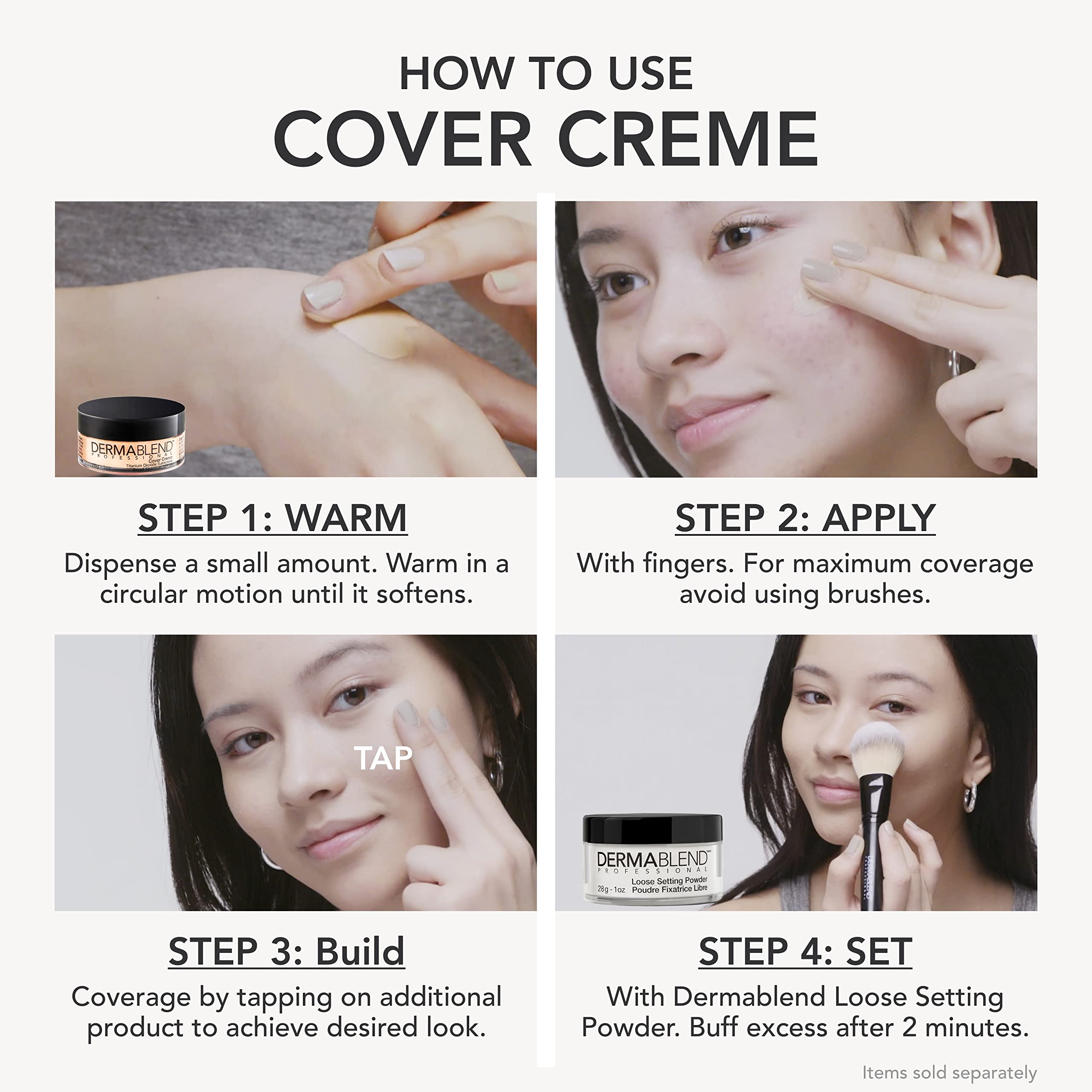 Swatch demonstrates transfer-resistant wear with setting powder.