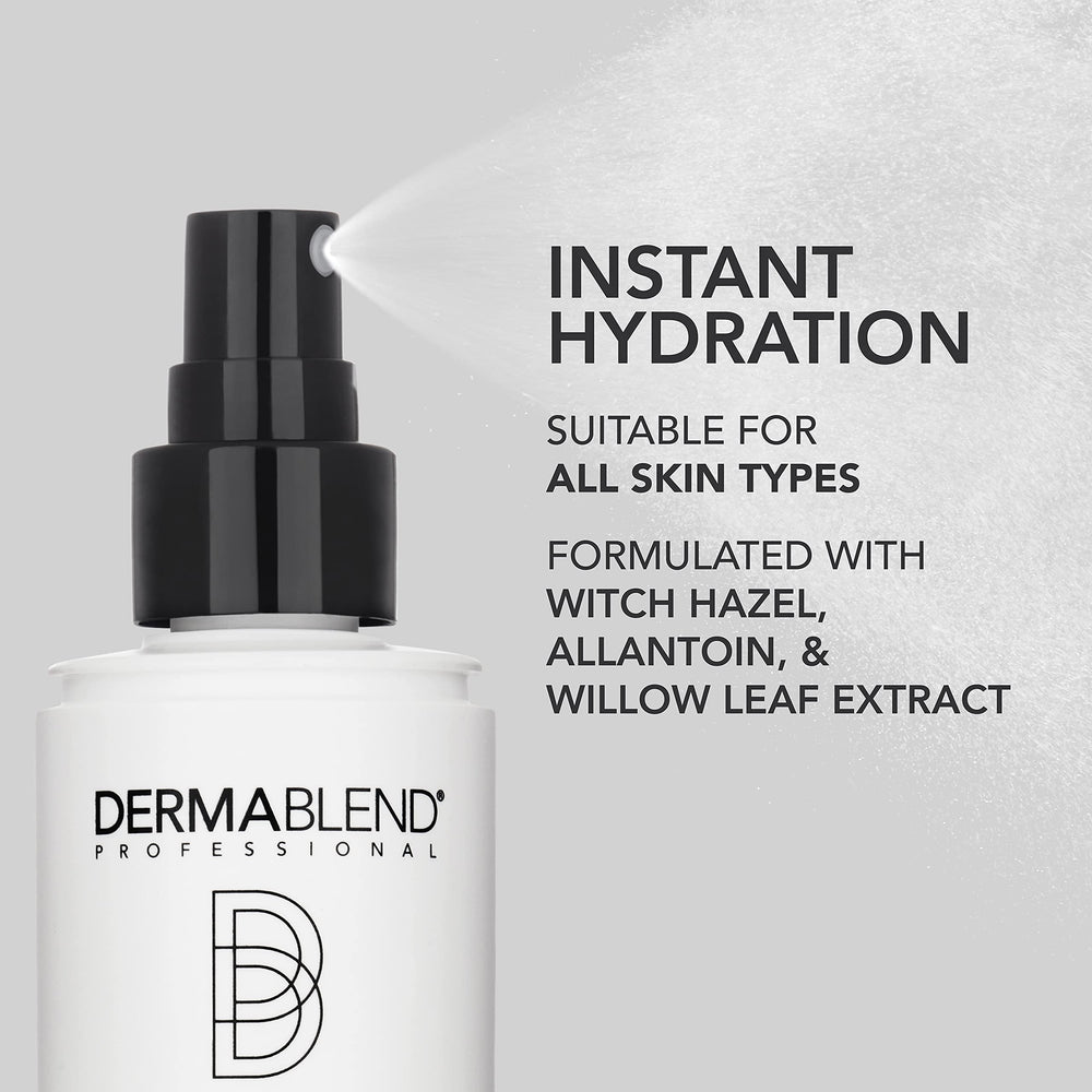 Dermablend Lock and Last spray demonstrates smudge-proof coverage during use