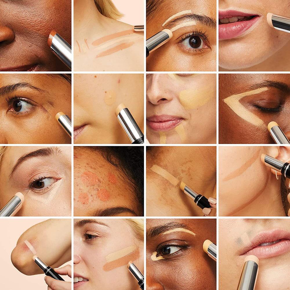 Concealing acne scars with Dermablend Quick Fix Concealer Stick