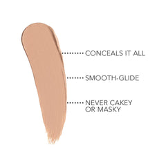 Dermablend Quick Fix swatch on skin showing creamy texture and blendability