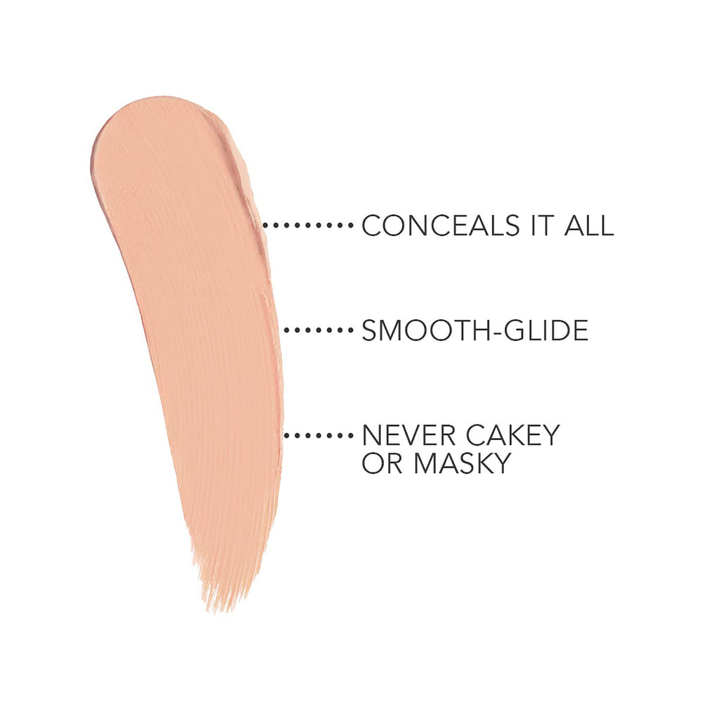 Swatch of Dermablend Quick Fix Concealer Stick showing creamy, blendable texture