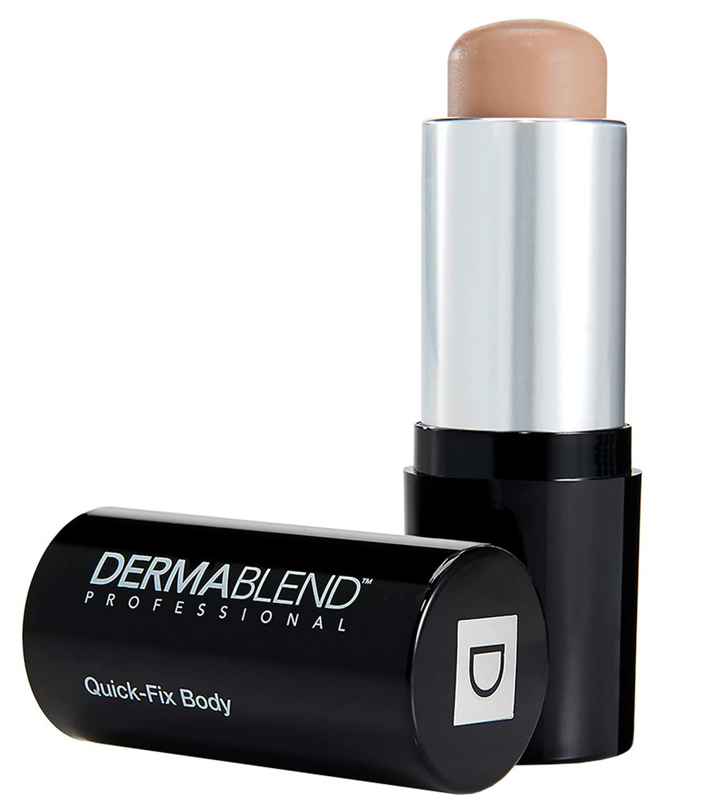 Dermablend Quick-Fix Stick packaging showing portable full-coverage concealer for on-the-go use