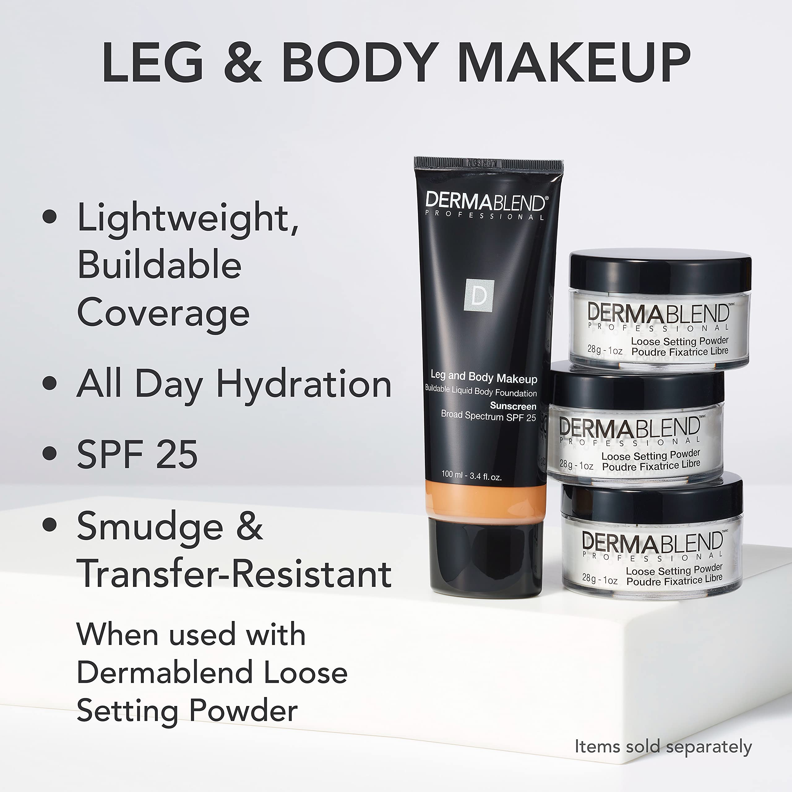 Dermablend SPF 25 tube dispensing for easy, seamless application