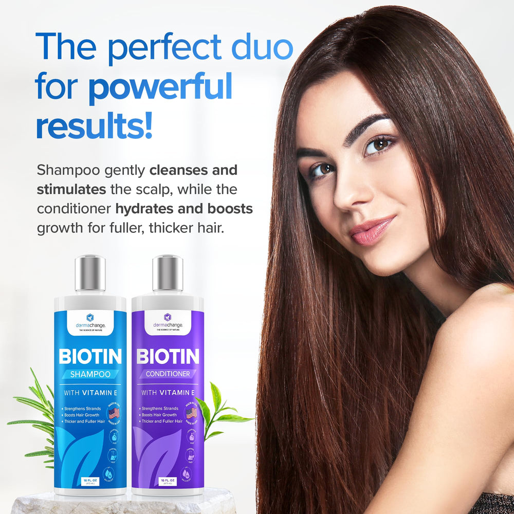 DermaChange Shampoo label emphasizes pH-balanced, paraben-free formulation for sensitive scalps.