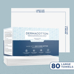 Dermacotton toallas desechables para desmaquillaje, eliminación suave de maquillaje.