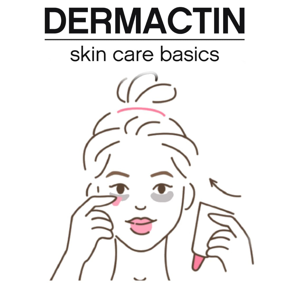 Rutina diaria de cuidado de ojos con Dermactin Clásico.