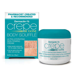 Dermactin Crepe Be Gone muestra crema corporal con textura batida que se funde al aplicar.