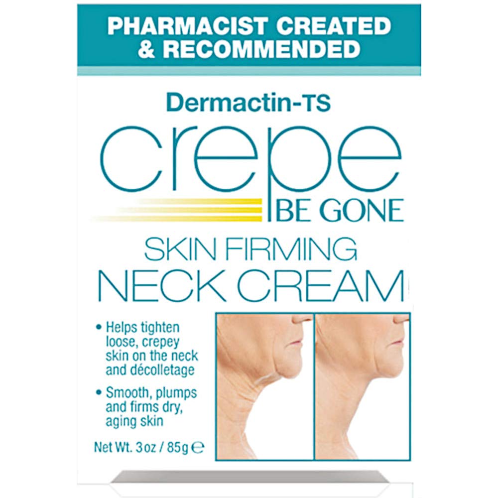 Model applying Dermactin Crepe Be Gone during daily routine