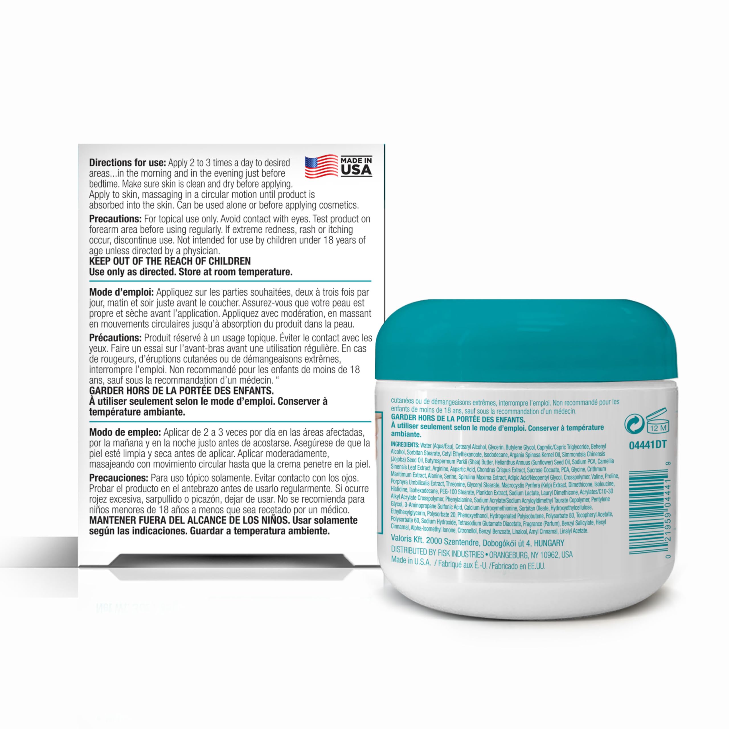 Dermactin Crepe Be Gone packaging with easy three-ounce jar
