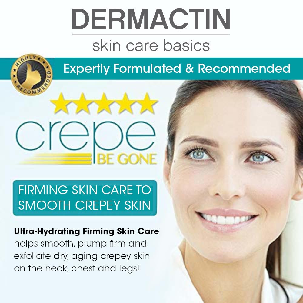 Dermactin Crepe Be Gone uso diario para piel mas suave.