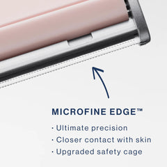 DERMAFLASH LUXE+ microfine blades ensure safe exfoliation